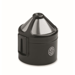 Copo térmico em aço inoxidável com filtro reutilizável para café 450ml cor preto vista principal