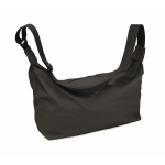 Bolsa a tiracolo urbana em nylon repelente à água com alça ajustável cor preto
