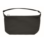 Bolsa a tiracolo urbana em nylon repelente à água com alça ajustável cor preto sexta vista