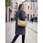 Bolsa a tiracolo urbana em nylon repelente à água com alça ajustável cor caqui terceira vista conjunto