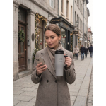 Copo térmico aço inox reciclado anti-fugas com pega e palhinha 900 ml cor cinzento segunda vista conjunto 2