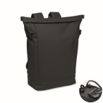 Mochila em PU com capacidade para PC de 15” e fitas para bicicleta 20 L cor preto