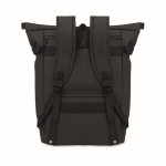 Mochila em PU com capacidade para PC de 15” e fitas para bicicleta 20 L cor preto quarta vista