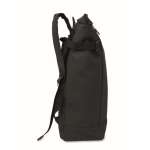 Mochila em PU com capacidade para PC de 15” e fitas para bicicleta 20 L cor preto quinta vista