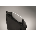 Mochila em PU com capacidade para PC de 15” e fitas para bicicleta 20 L cor preto vista fotografia