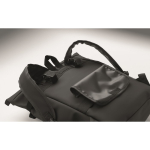 Mochila em PU com capacidade para PC de 15” e fitas para bicicleta 20 L cor preto vista fotografia