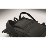Mochila em PU com capacidade para PC de 15” e fitas para bicicleta 20 L cor preto vista fotografia