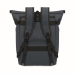Mochila em PU com capacidade para PC de 15” e fitas para bicicleta 20 L cor azul quarta vista