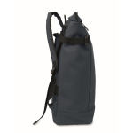 Mochila em PU com capacidade para PC de 15” e fitas para bicicleta 20 L cor azul quinta vista