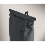 Mochila em PU com capacidade para PC de 15” e fitas para bicicleta 20 L cor azul vista fotografia sétima vista