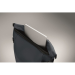 Mochila em PU com capacidade para PC de 15” e fitas para bicicleta 20 L cor azul vista fotografia