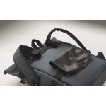 Mochila em PU com capacidade para PC de 15” e fitas para bicicleta 20 L cor azul vista fotografia
