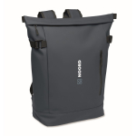 Mochila em PU com capacidade para PC de 15” e fitas para bicicleta 20 L cor azul vista principal