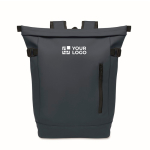 Mochila em PU com capacidade para PC de 15” e fitas para bicicleta 20 L cor azul vista principal