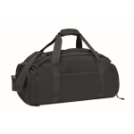 Saco desportivo em nylon com fita para trolley e alça a tiracolo 20L cor preto