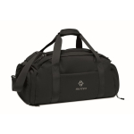 Saco desportivo em nylon com fita para trolley e alça a tiracolo 20L cor preto vista principal