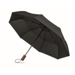 Guarda-chuva dobrável de poliéster resistente ao vento e automático Ø94 cor preto