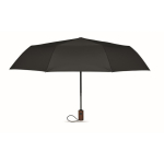 Guarda-chuva dobrável de poliéster resistente ao vento e automático Ø94 cor preto terceira vista