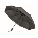 Guarda-chuva dobrável de poliéster resistente ao vento e automático Ø94 cor cinzento-escuro