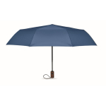 Guarda-chuva dobrável de poliéster resistente ao vento e automático Ø94 cor azul real terceira vista