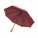 Guarda-chuva automático em pongee resistente ao vento Ø137 cor bordeaux terceira vista