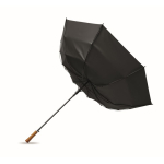 Guarda-chuva automático em pongee resistente ao vento Ø137 cor preto oitava vista