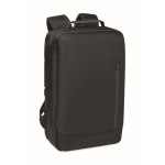 Mochila para portátil com detalhes em PU e fita para trolley 15'' cor preto