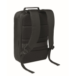 Mochila para portátil com detalhes em PU e fita para trolley 15'' cor preto segunda vista