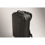 Mochila para portátil com detalhes em PU e fita para trolley 15'' cor preto vista fotografia terceira vista