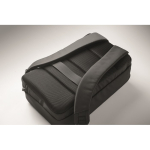 Mochila para portátil com detalhes em PU e fita para trolley 15'' cor preto vista fotografia quarta vista