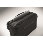 Mochila para portátil com detalhes em PU e fita para trolley 15'' cor preto vista fotografia quinta vista