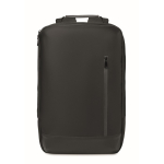 Mochila para portátil com detalhes em PU e fita para trolley 15'' cor preto oitava vista