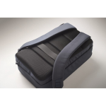 Mochila para portátil com detalhes em PU e fita para trolley 15'' cor azul vista fotografia quarta vista
