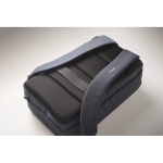 Mochila para portátil com detalhes em PU e fita para trolley 15'' cor azul vista principal