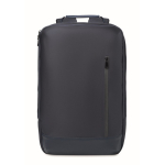 Mochila para portátil com detalhes em PU e fita para trolley 15'' cor azul oitava vista