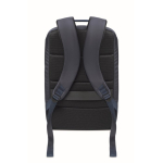 Mochila para portátil com detalhes em PU e fita para trolley 15'' cor azul nona vista