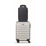Mochila para portátil com detalhes em PU e fita para trolley 15'' cor azul décima vista