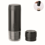 Máquina de café portátil, moído ou cápsulas compatíveis 1.800mAh cor preto