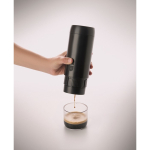 Máquina de café portátil, moído ou cápsulas compatíveis 1.800mAh cor preto vista fotografia