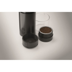 Máquina de café portátil, moído ou cápsulas compatíveis 1.800mAh cor preto vista fotografia