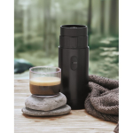 Máquina de café portátil, moído ou cápsulas compatíveis 1.800mAh cor preto vista conjunto