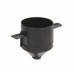 Filtro de café reutilizável em aço inoxidável com estojo cor preto oitava vista