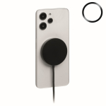 Carregador sem fios magnético com cabo fixo USB-C de 1 m e 25W cor preto