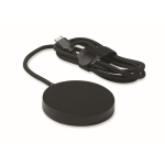 Carregador sem fios magnético com cabo fixo USB-C de 1 m e 25W cor preto segunda vista