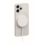 Carregador sem fios magnético com cabo fixo USB-C de 1 m e 25W cor branco terceira vista