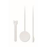 Carregador sem fios magnético com cabo fixo USB-C de 1 m e 25W cor branco sétima vista