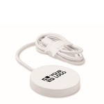 Carregador sem fios magnético com cabo fixo USB-C de 1 m e 25W cor branco vista principal