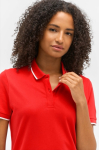 Polo unissexo de algodão com risca em contraste 200g/m² SOL'S PALERMO cor vermelho terceira vista