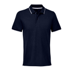Polo unissexo de algodão com risca em contraste 200g/m² SOL'S PALERMO cor azul ultramarino