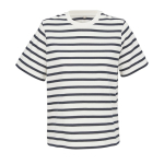 T-shirt mulher algodão orgânico com corte moderno 150 g/m² SOL'S LEGEND cor branco/azul